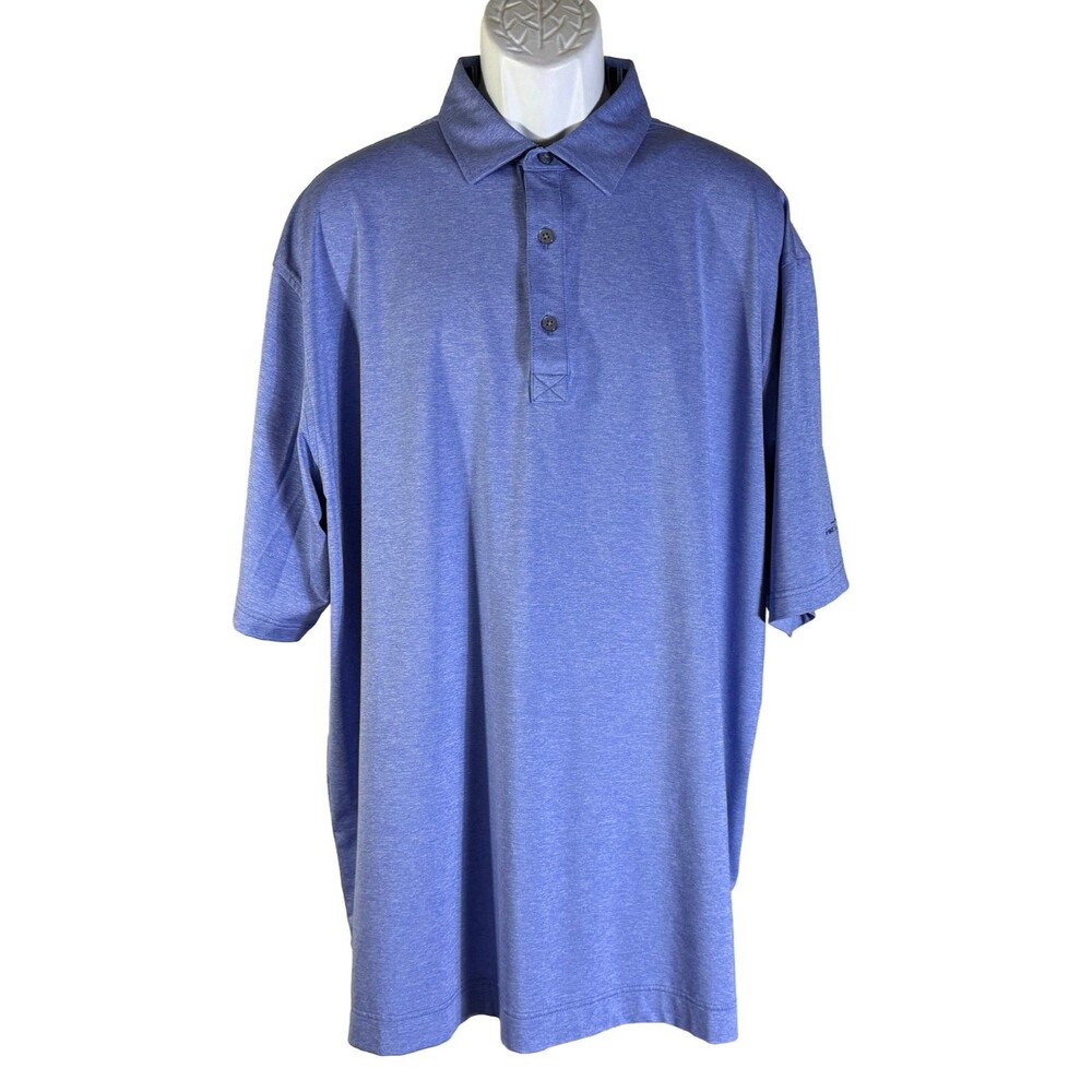 FJ FOOTJOY‎ Men's Short Sleeve Button Down Arizona Golf Polo Shirt Purple XXL
